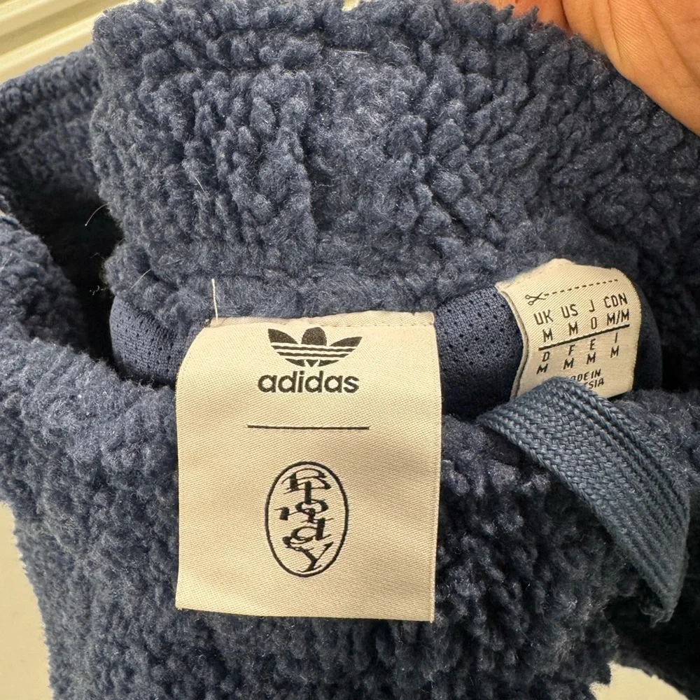 Adidas X Blondey Sherpa shorts Navy Blue - Picture 5 of 5